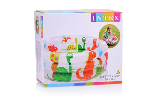 Надувной бассейн "Динозаврики" 61*22см 38л 57106 1-3лет