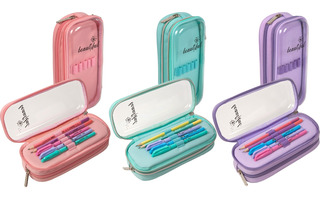 Пенал объемный "deVente.Beautiful" 22*9*7см жесткий 2отд. откидн. планка 7023212