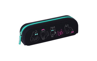 Пенал мягкий "Cats" 200*60*50 силикон PM07150 Berlingo