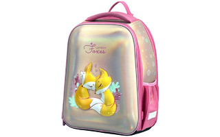 Рюкзак "Berlingo.Expert Mini.Sweet foxes" 36*27*14см 2отд эрг.спинка,мешок для обуви RU07109