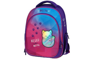 Рюкзак "Berlingo.Expert light.Hello meow" 38*28*15см 3 отд 2 кармана эрг. спинка RU07233