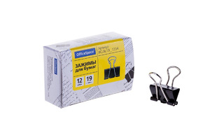 Зажим канц  19мм "OfficeSpace" BCLBL19_1234 178799