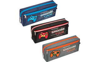 Пенал косметичка "DeVente.Не буди во мне ГЕЙМЕРА" 21*9*4,5см ткань молния карман ассорти 7025215