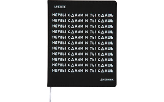 Дневник школьный 1-11 кл обложка гибкая "deVente.Нервы сдали и ты сдашь" иск.кожа 2022216
