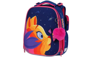 Рюкзак "Berlingo.Expert.Surprised cat" 37*28*16см 2отд эргон.спинка RU07102