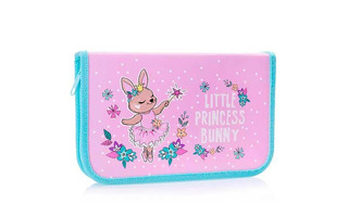 Пенал 1 отд ПО-04 "BUNNY PRINCESS" большой с откидной планкой 190*115