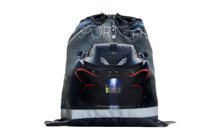 Мешок для обуви СДС-71 "Супер скорость" 420*340мм с карманом и светоотражающей полосой