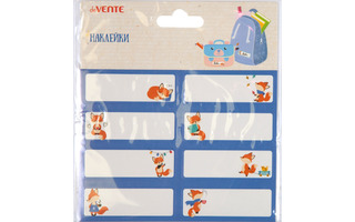 Наклейки именные "deVente.Foxy"бумажн. самоклеящ. 61*21мм 8шт ассорти 8004181