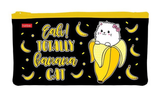 Пенал косметичка "Banana cat" 205*110 на молнии Npk_45209 Hatber