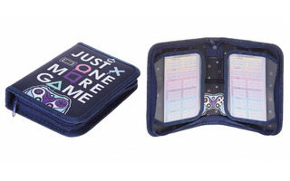 Пенал 1 отд "Game" 200*140мм с 2-мя откид.планками NPk_56323 Hatber