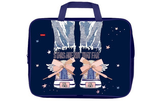 Папка для тетрадей А4 "Dreamer" текстиль 4см молния с ручками NSn_93044 Hatber