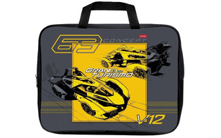 Папка для тетрадей А4 "Большие гонки" текстиль 4см молния с ручками NSn_93048 Hatber