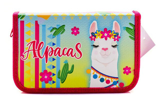 Пенал 1 отд ПО-22 "Лама и кактусы" конгрев,большой 190*115