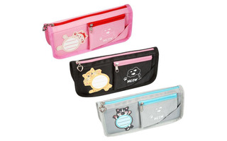 Пенал косметичка "deVente.Fanny Cats" 21x8x5см ткань молния карман ассорти 7025212