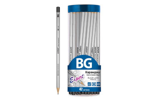 Карандаш ч\гр "BG.Expert" без ластика KR 4628