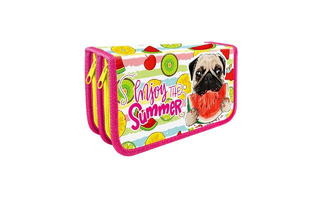 Пенал 2 отд ПО-69 "Вкусный арбузик" большой фольга 190*105