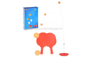 Пинг-понг набор (2ракетки,4шара,стойка) пластик U037148Y