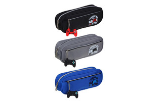 Пенал косметичка "Hardcore Gamer" 22*8*5см с карманом молния 238-300