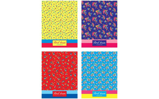 Тетрадь А5 200л на кольцах "Floral Dreams" Т5к_7БЦ200_лам 4329 BG