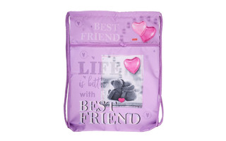 Мешок для обуви "Лучшие друзья" 34*47см с карманом NMn_23041 Hatber