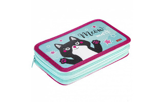 Пенал 2 отд "MEOW-Смешной котик" 190*110 3D лак NPn_41093 Hatber