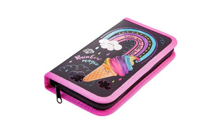 Пенал 1 отд "Радужное мороженое" 190*115 3Dлак.табл.умнож. NPn_36011 Hatber