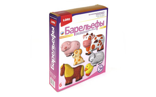 Набор для творчества из гипса "Барельефы.Домашние животные" Н-022