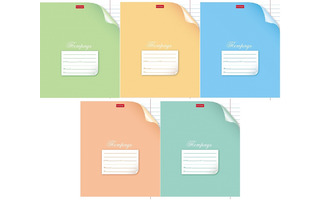 Тетрадь 18л "С уголком" линия ассорти 18Т5В1 077369 (4885) Хатбер