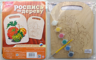 Набор для творчества "Роспись по дереву.Доска.Тыквы" Фнр-032