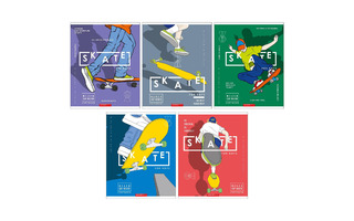 Тетрадь 48 л "Skate" клетка металл. 11931/5 АкХолд