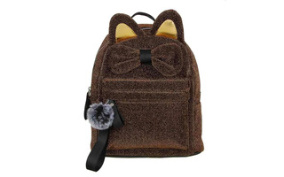 Рюкзак "ClipStudio" 30*28*12см +брелок  коричневый 254-539