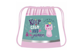 Мешок для обуви СДС-71 "Cat princess" 420*340мм с карманом и светоотражающей полосой