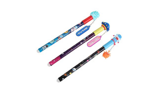 Ручка Пиши-стирай гелевая "ClipStudio.Космос" синяя 0,7мм с подвеской  591-079