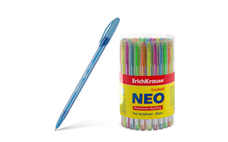 Ручка шариковая "Erich Krause.Neo Cocktail.Super Glide Technology" синяя 0,7мм 33518