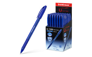 Ручка шариковая "Erich Krause.U-109 Ultra Glide Technology" синяя 1мм 47608 синий корпус грип