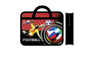 Папка для тетрадей А4 ПМ-А4-225 "Sport" пластик+ткань 7см 1отд молния с ручками