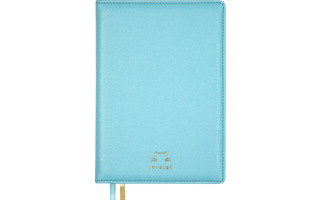 Ежедневник А5  320стр "deVente.I Love Cat!" н/датир тон.блок иск.кожа голубой 2234311