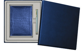 Ежедневник А5  352стр УЦЕНКА датир 2023 "deVENTE.Wild"+ручка,иск.кожа синий зол.срез 2037311коробка