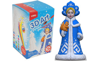 Набор для творчества "Игрушка под роспись.3D Art.Снегурочка с белочкой" Ир-018