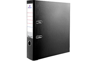 Папка-регистратор 75мм "DeVente.Attomex" PP черная, карман, мет кант 3093305