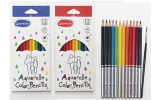 Карандаши 12 цв "ACMELIAE" акварельные с кисточкой 9401-12