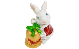 Копилка "Заяц новогодний" 5,5*8*9см КС-7577 СУПЕРЦЕНА