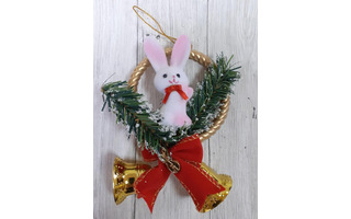 Подвеска Е91640 зайчик флок