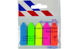 Набор стикеров "deVente.Attomex" неон  (45*12мм 5*20листов) 2011700