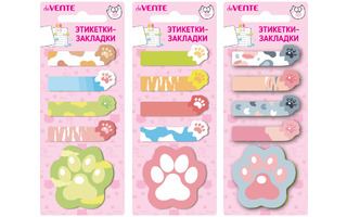 Набор стикеров "deVente.Cat paws" (48*15мм и 45*45мм 5*20листов) 2011211