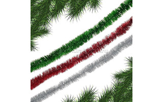 Мишура "Праздничная" 2м d=3,5см ассорти Г-270