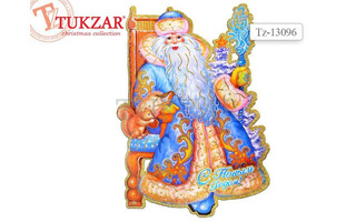 Панно "Дед Мороз" бумажное 53*36 TZ13096