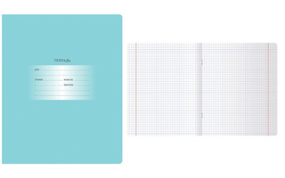 Тетрадь 12л "Первоклассная" клетка светло-бирюзовая 60 г/м2 Т5ск12 10566 BG