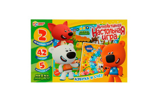 Игра-ходилка 2в1 "Ми-ми-мишки.Азбука и счет" 2 поля+42 карточки 328970(4259) Умные игры