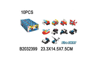 Конструктор пласт "Транспорт.Ассорти" 10дет 317979 BRICK2107